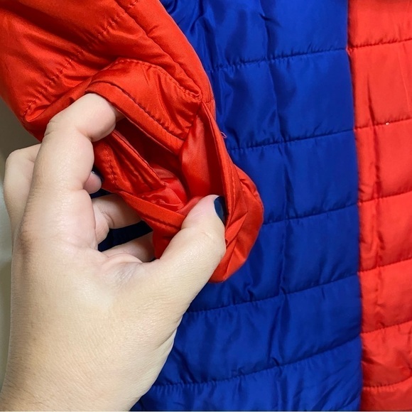 NEW First Impressions Royal Blue and Red Fleece Lined Hooded Snowsuit 18 months - Picture 9 of 11